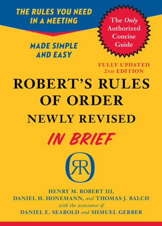 pdf download Robert's Rules of Order Newly Revised In Brief