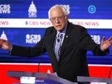 Democratic presidential candidates Sen. Bernie Sanders, I-Vt., speaks during a Democratic presidential primary debate at the Gaillard Center, Tuesday, Feb. 25, 2020, in Charleston, S.C., co-hosted by CBS News and the Congressional Black Caucus Institute. (AP Photo/Patrick Semansky)