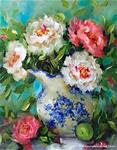 Winter Rhapsody Peonies - Flower Paintings by Nancy Medina - Posted on Friday, December 5, 2014 by Nancy Medina