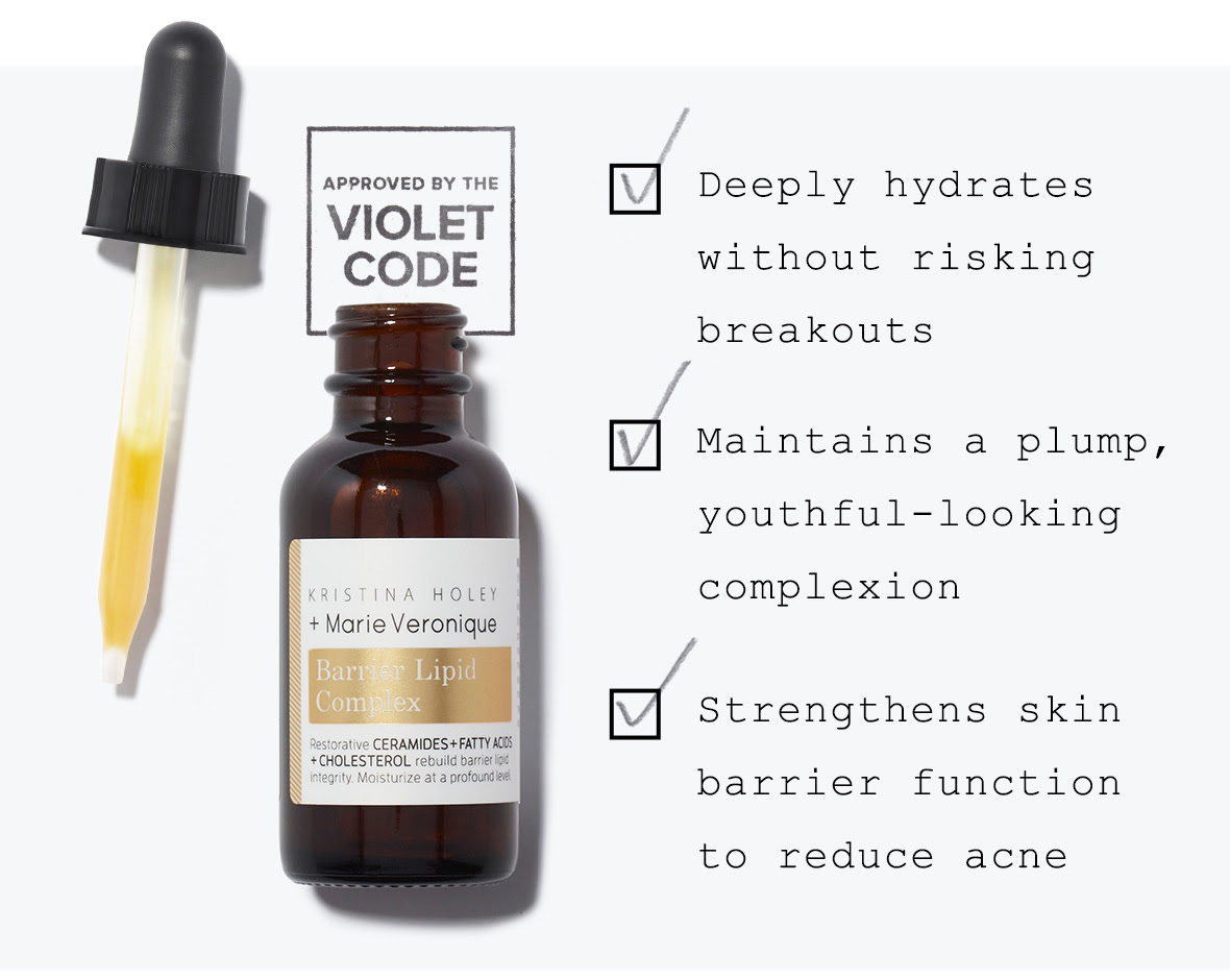 Approved by the Violet Code: Kristina Holey x Marie Veronique Barrier Lipid Complex