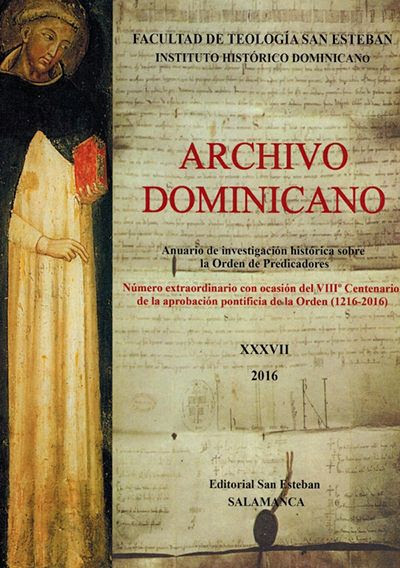 Archivo Dominicano nº 37, año 2016