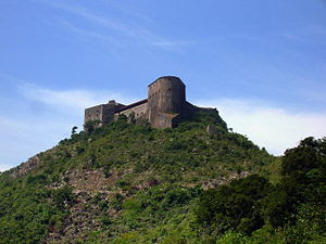 Aerial view of the Citadelle Laferrière, in northern Haiti