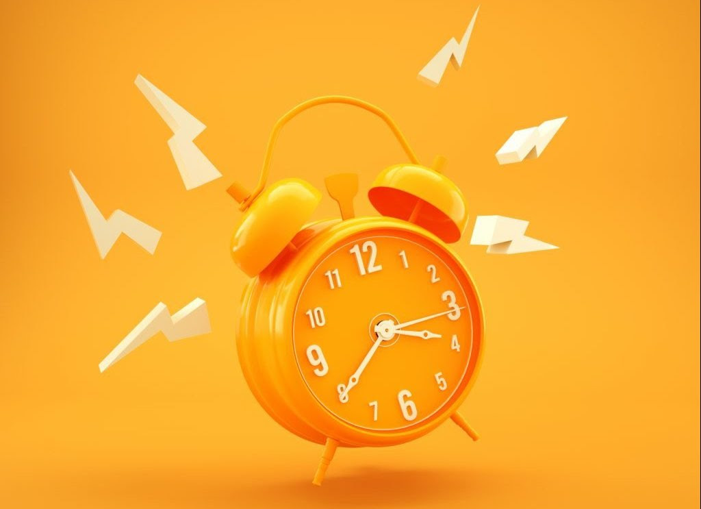 Orange alarm clock Orange alarm clock