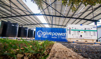 GivePower's Solar Water Farm Max in Likoni, Kenya.