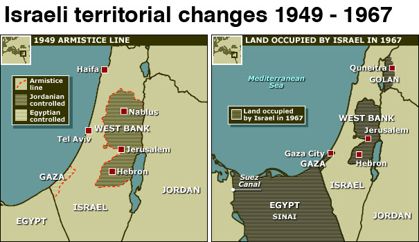The 1967 Israeli-Arab War that set today's borders