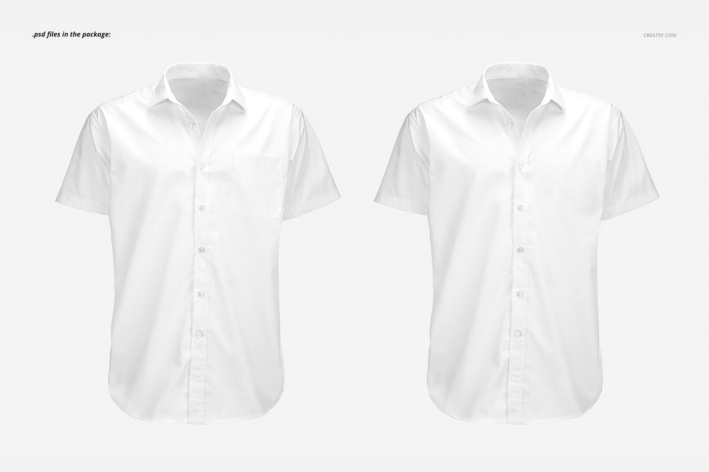 Short Sleeve Dress Shirt Mockup on Behance