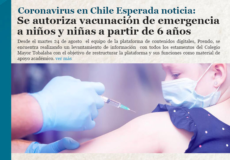Coronavirus en Chile Esperada noticia: se autoriza vacunación de emergencia a niños y niñas a partir de 6 años