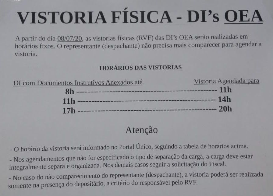 VISTORIA FÍSICA