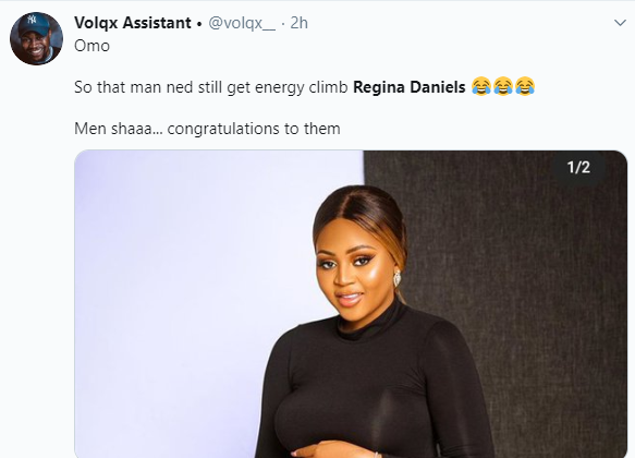 Nigerians react to news of Regina Daniels expecting her first child with husband, Ned Nwoko