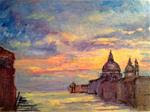 Sky over Salute Venice - Posted on Friday, January 30, 2015 by Louisa Calder