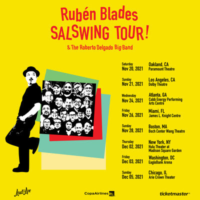 Rubén Blades anuncia su gira 'Salswing Tour' 1 RUBEN BLADES SALSWING TOUR!