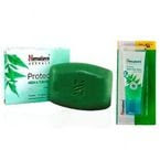  Pack of 3 Himalaya Herbals Protecting Neem&Turmeric Soap+Himalaya Neem Face Wash