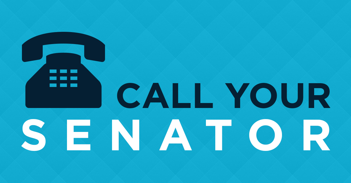 Call your senator sign