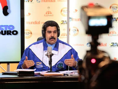 Nicolás Maduro en el programa de radio.