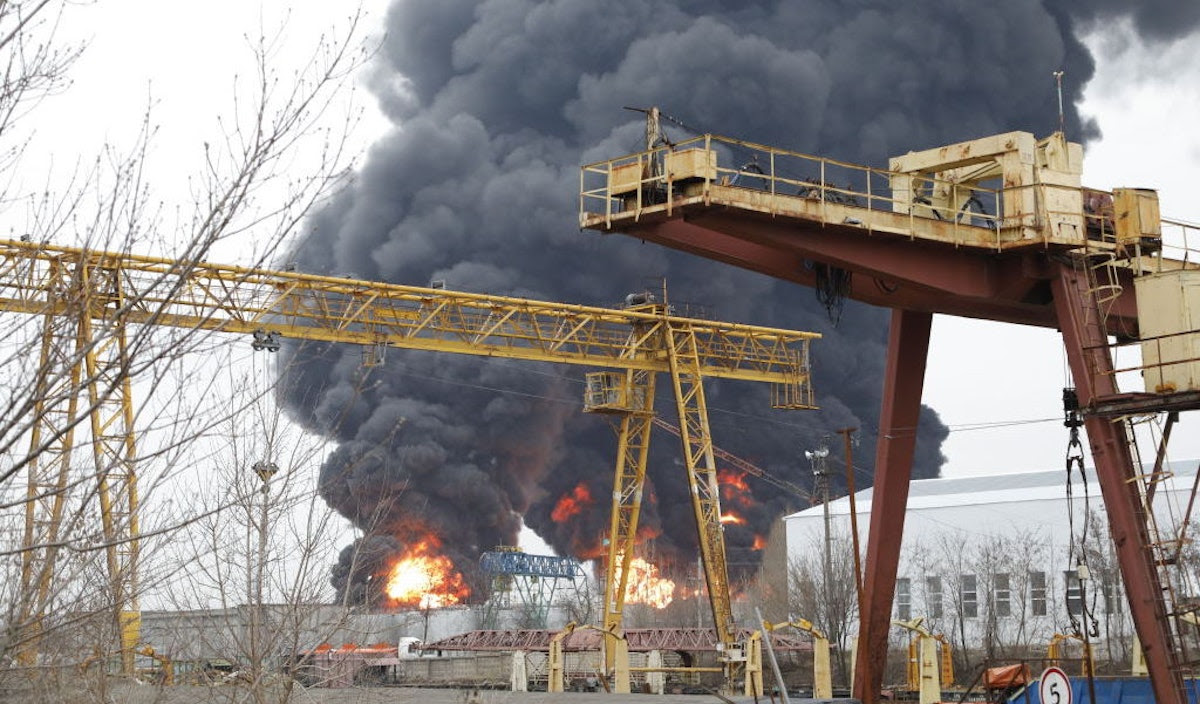 Russia Blames Ukraine After Belgorod Fuel Depot Explodes
