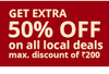 Get 50% Off On All Local De...