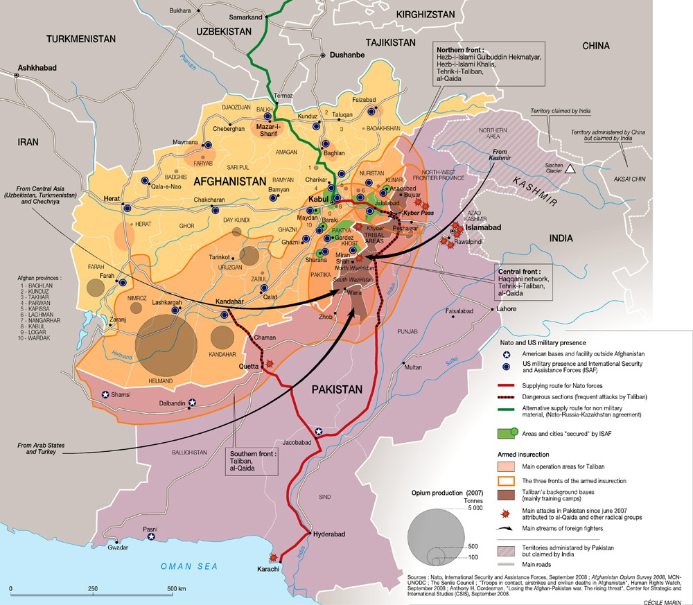 The most important parts of the Afghan War, in one map