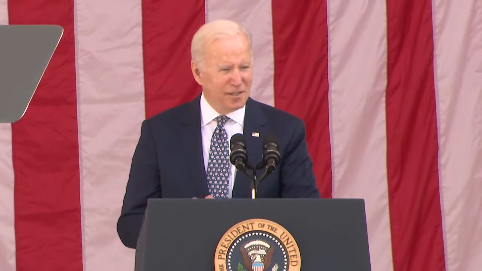 [WATCH] Biden Goes Full-Blown Racist During Live Speech at Arlington National Cemetery