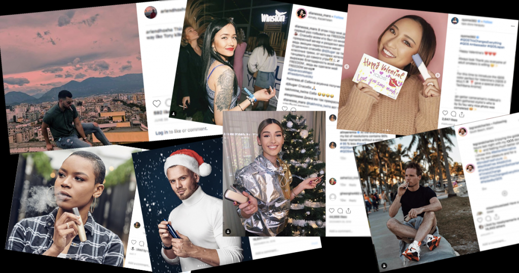Cease and desist. The pressure on the industry to act increased in May 2019 when 125 public health organizations called on Facebook and Instagram to immediately end the promotion of cigarettes and e-cigarettes. This included banning the use of social media influencers. The industry ignored the request.