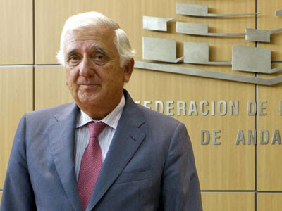 El presidente de la patronal andaluza, Santiago Herrero.