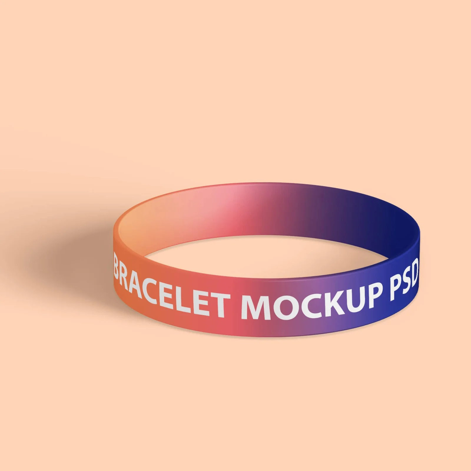 16 + Wristband Mockup 1Fabric, Paper, Silicone, rubber Wristband PSD
