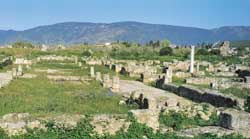 Os restos arqueológicos da antiga cidade de Hipona, na Argélia
