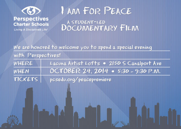 Peace Premiere Invitation Side One