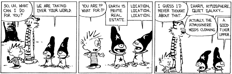 Image result for calvin and hobbes earth comic