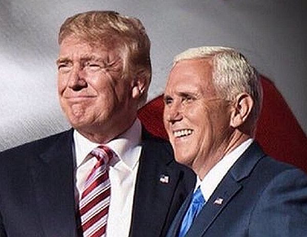 US President-elect Donald J. Trump and Vice President-elect Mike Pence on their