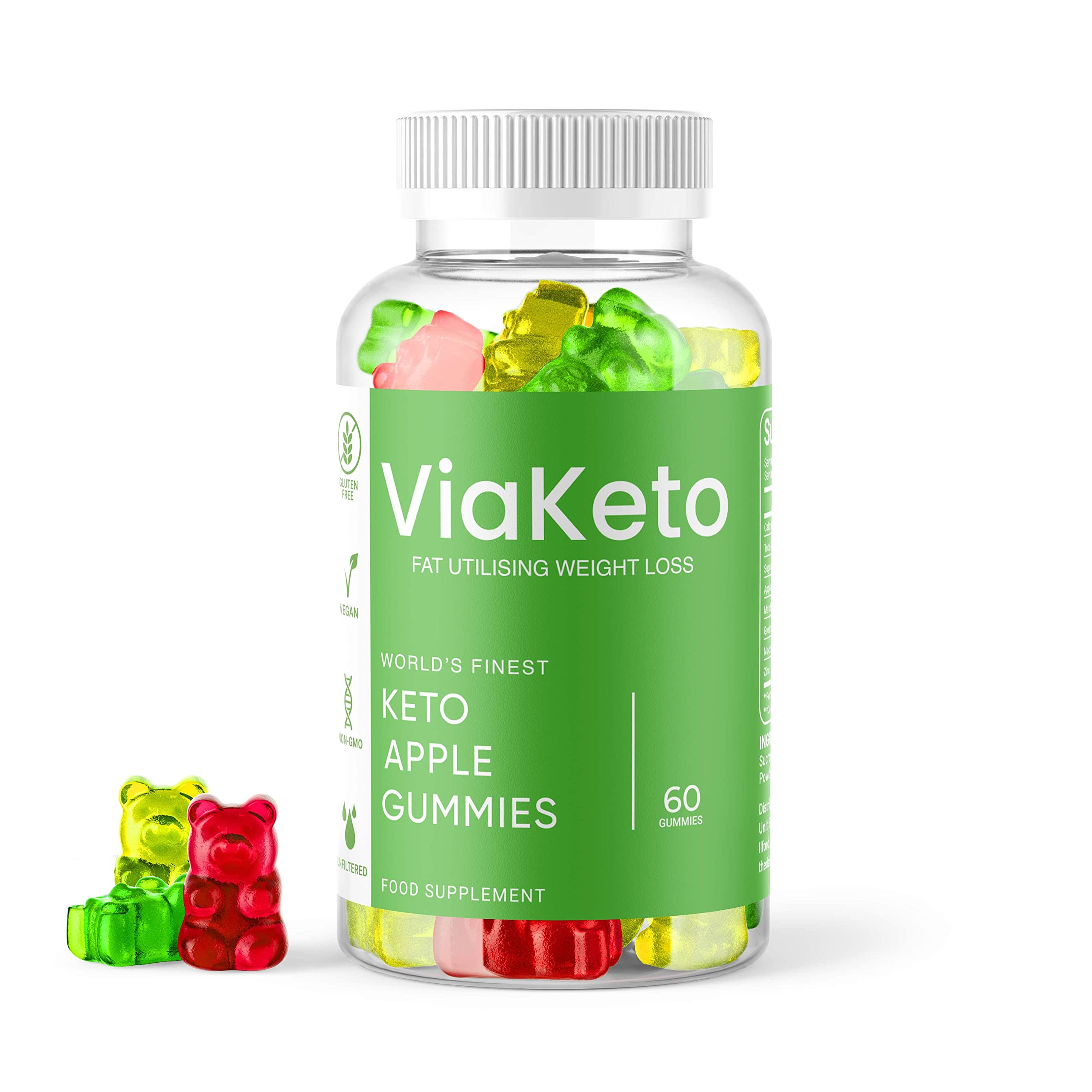 Via Keto Apple Gummies Via Keto Supports Healthy Weight Loss (60 Gummies)-  1 Bottle : Amazon.co.uk: Health & Personal Care
