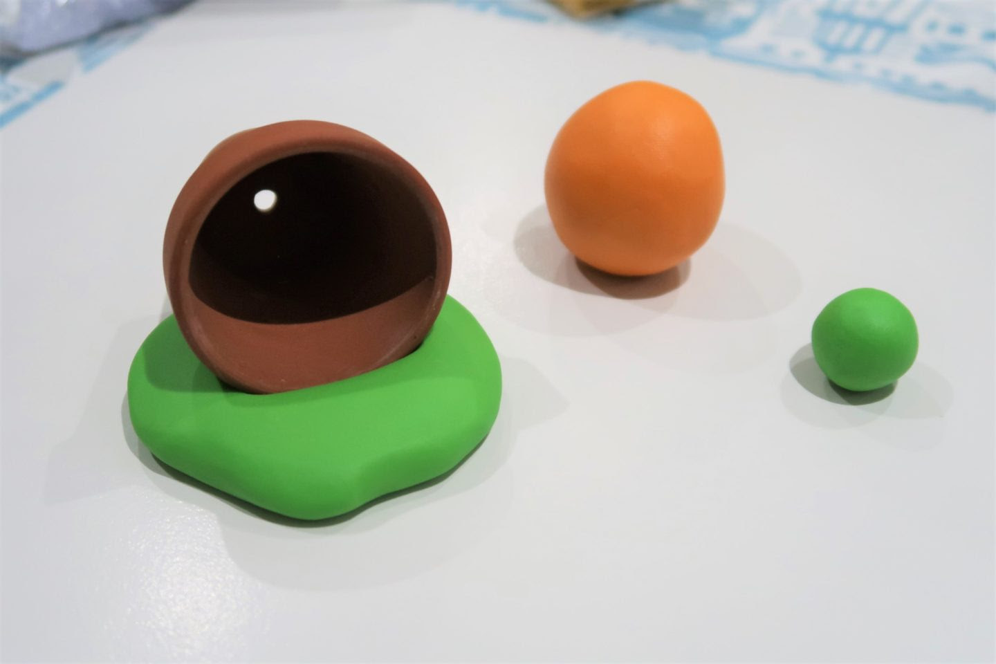 Fimo plant pot and carrot.