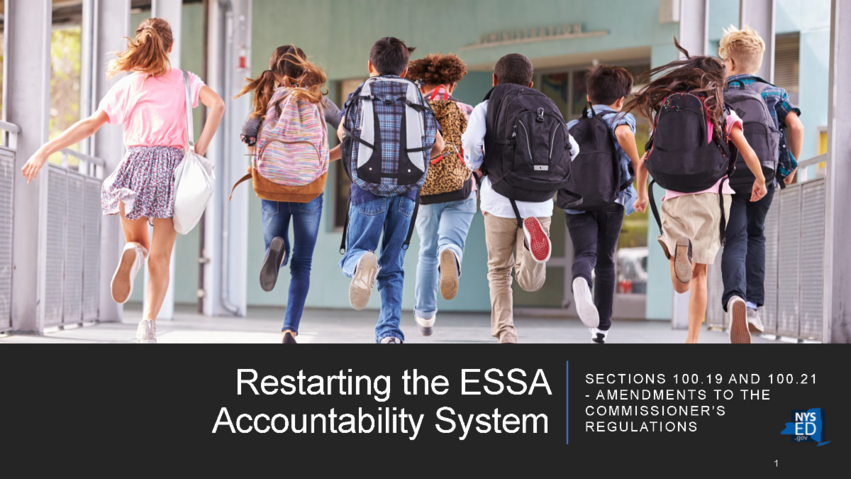 Restarting the ESSA Accountability System