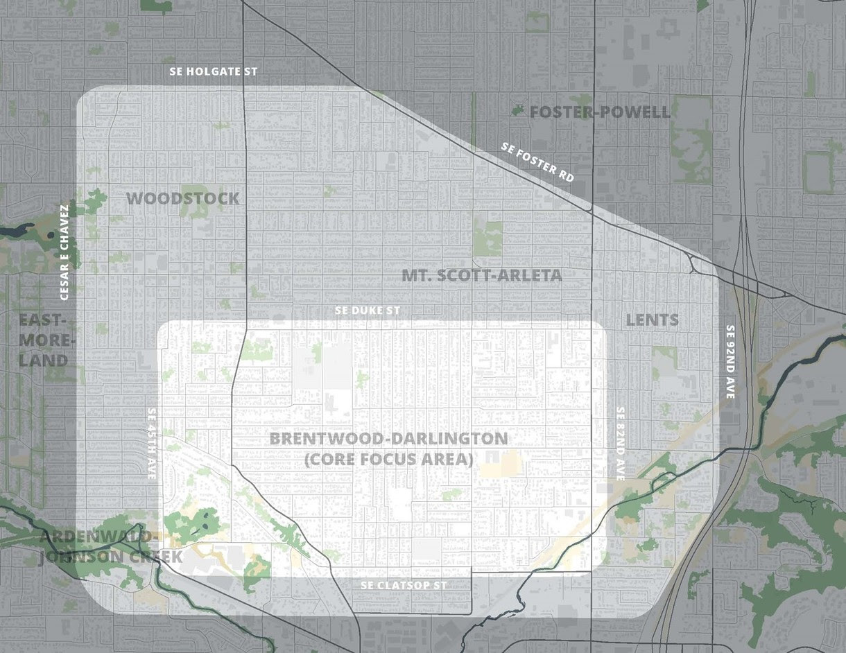 Map of Lower SE area