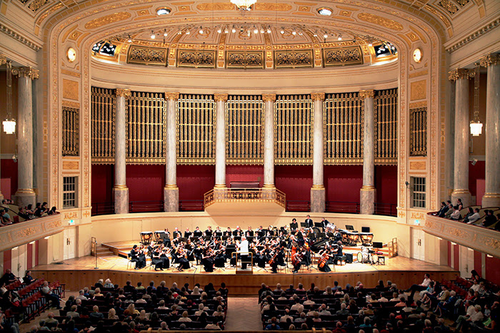 Концертный зал в Берлине: интерьер зала