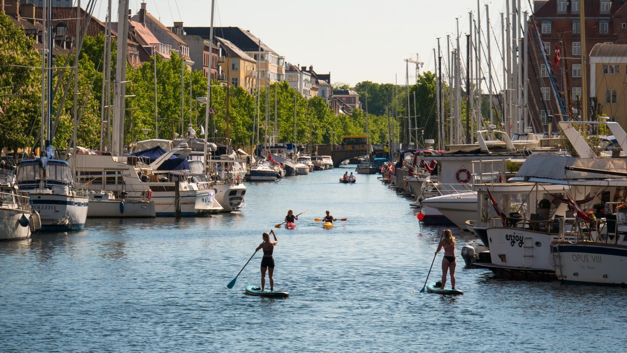 Los canales de la Copenhague.