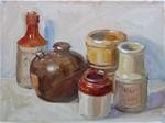 Earth Tone Jars,still life,oil on canvas,9x12,price$300 - Posted on Tuesday, April 14, 2015 by Joy Olney