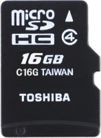 Toshiba MicroSD Card 16 GB 15 MB/s Class 4
