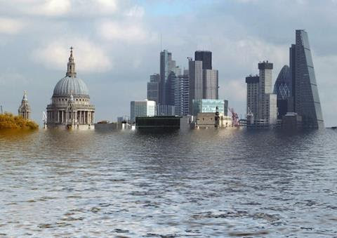 City of London submerged.