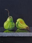 Two green Pears - Posted on Wednesday, March 18, 2015 by Pera Schillings