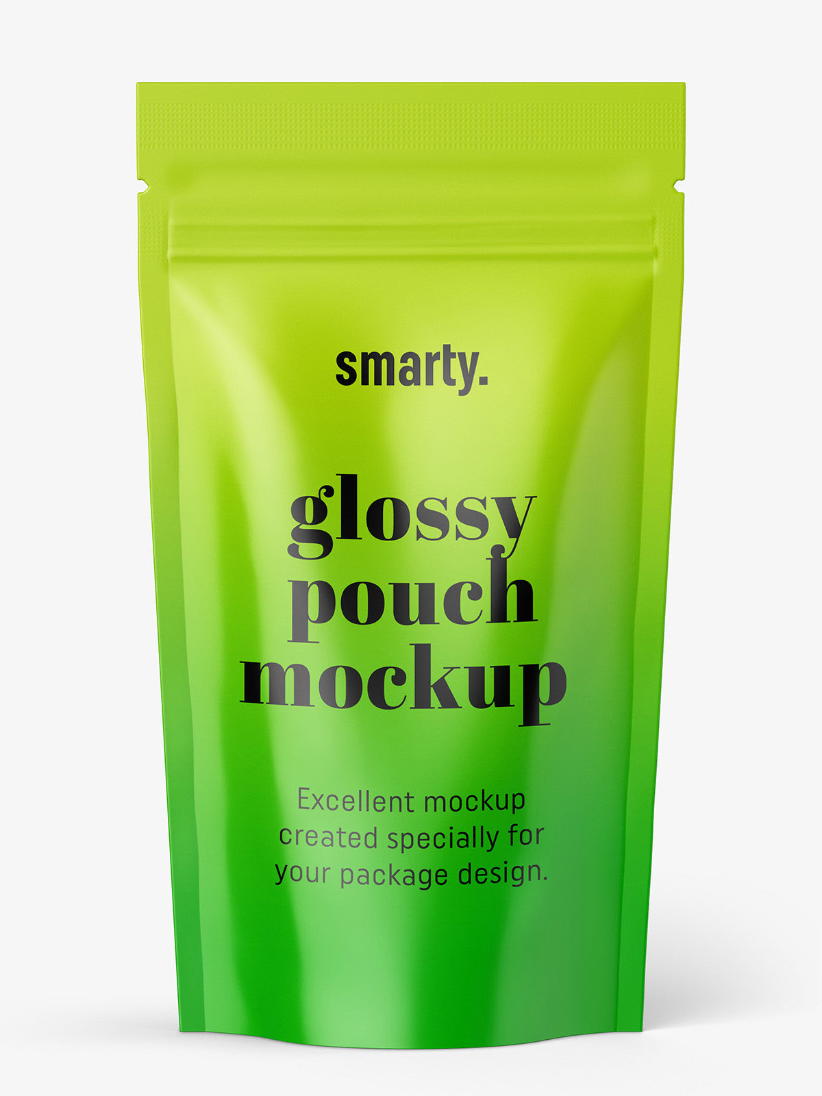 Glossy pouch mockup Smarty Mockups