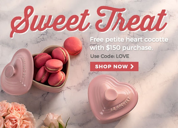 FREE petite heart cocotte with...