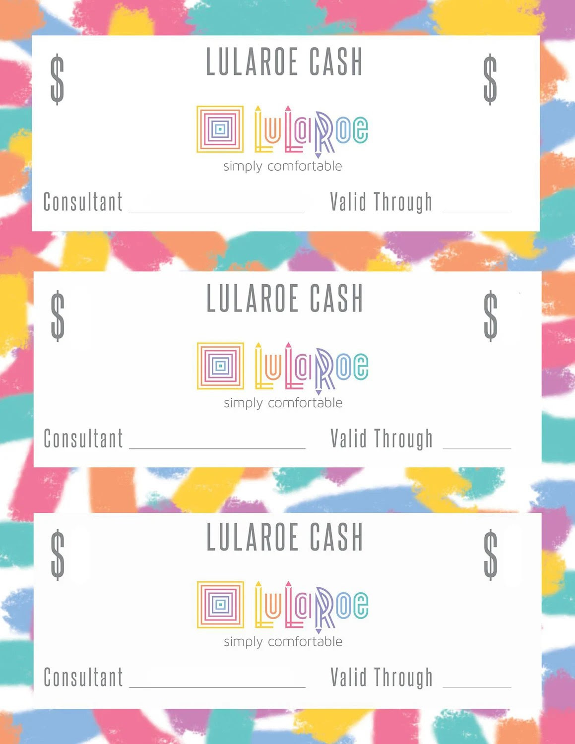 LULAROE Cash template