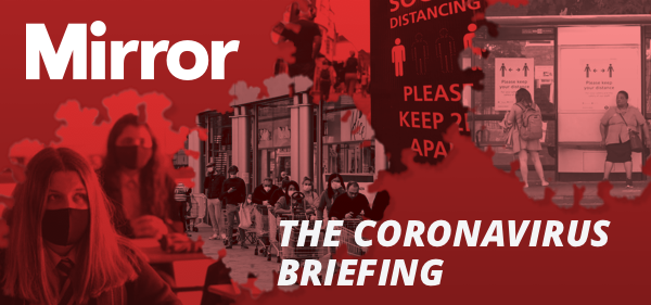 the coronavirus briefing header