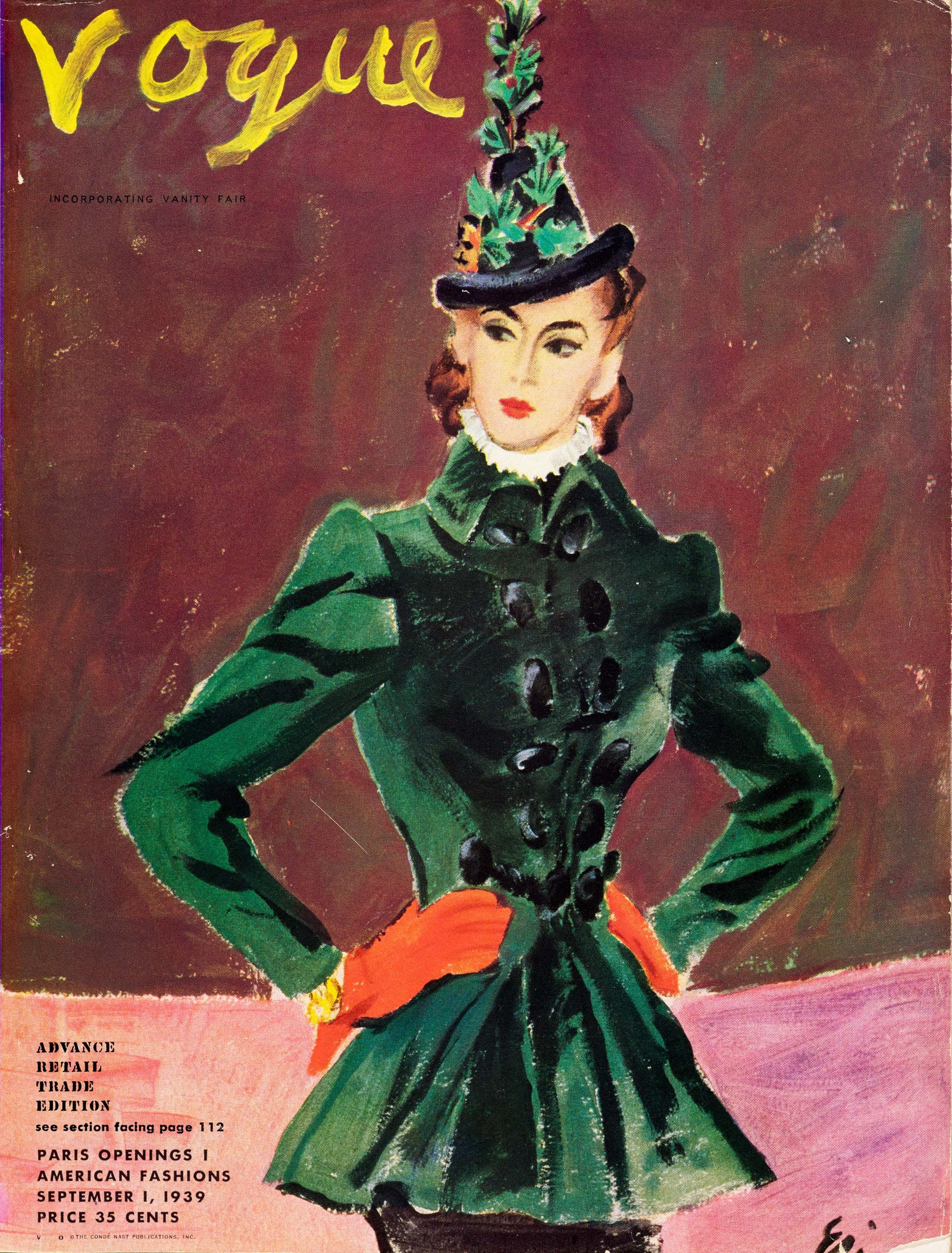 Portada de Vogue del 1 de septiembre de 1939.