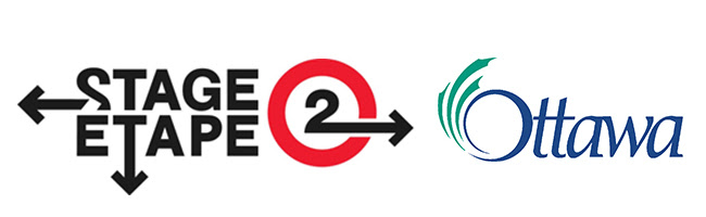 Stage 2 logo for LRT and City of Ottawa logo