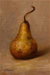 Bosc  Pear,  Oil on 4"x6" Linen Panel - Posted on Friday, January 2, 2015 by Carolina Elizabeth