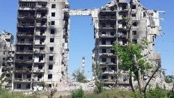 Imagen de archivo, destrucción en Ucrania
