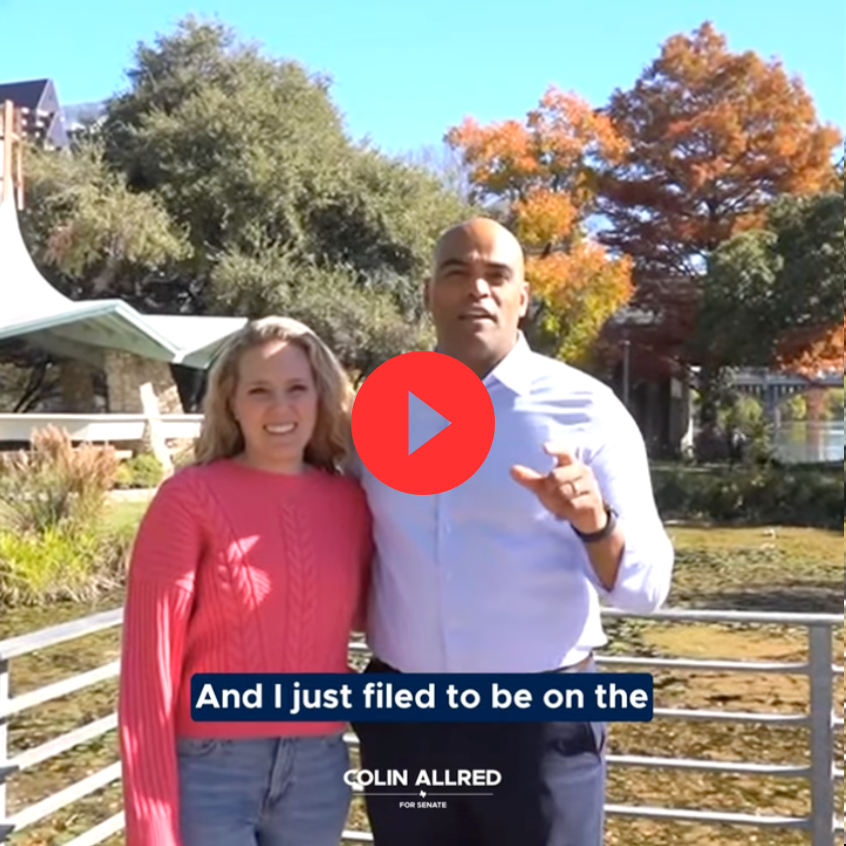 Allred Officially Files for 2025 Texas U.S. Senate Election, Earns