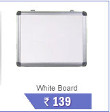 White Board 1.5 Ft x 2Ft For School,Home,Office