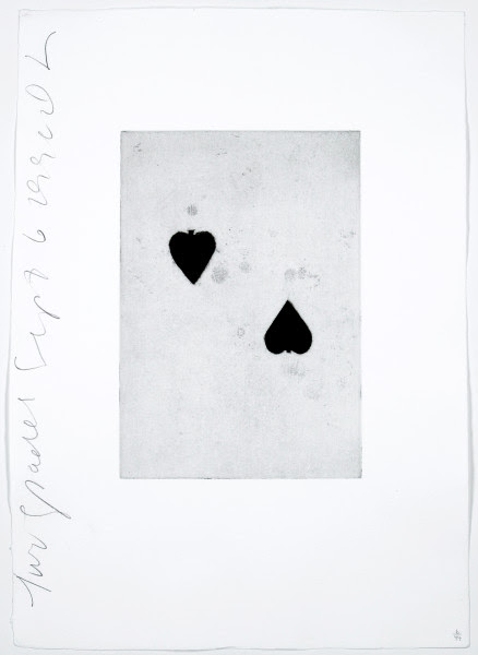 Donald Sultan Two Spades 1990, 1990